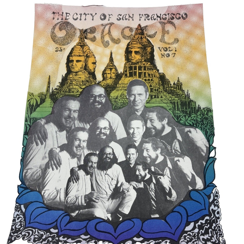 VTG San Francisco Oracle Print Poster Vol 1 No 7 Psychedelic Art 11.5x14.5